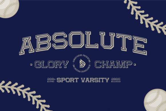 Absolute Glory Champ: Bold Varsity Typography