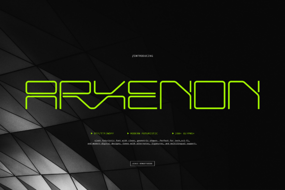 Arxenon: A Sleek Typeface for Future-Focused Design