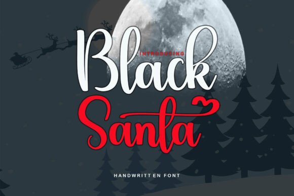 Black Santa: A Handwritten Script Font for Creative Projects
