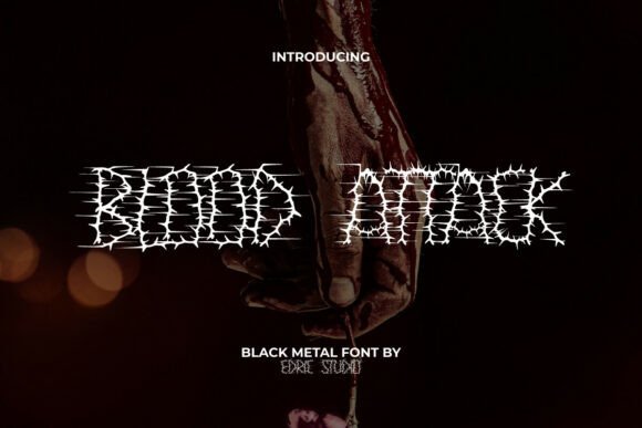 Bloodattack: Unleash Dark Typography for Impactful Designs