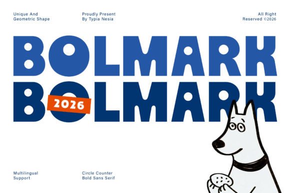 Bolmark: A Bold Retro Bauhaus Typeface for Modern Design