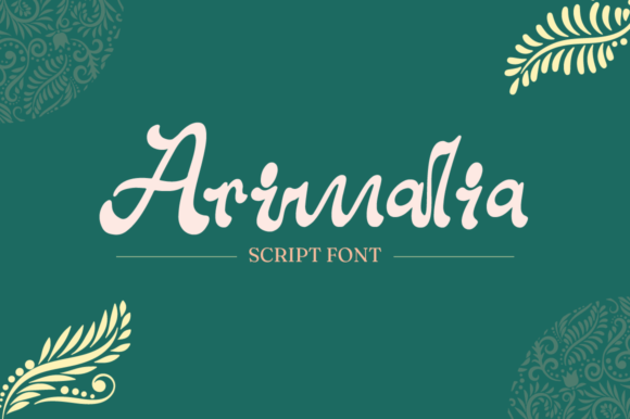 Discover the Elegance of the Arimalia Script Font
