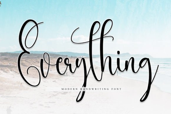 Everything: A Flowing Handwritten Font for Elegant Projects