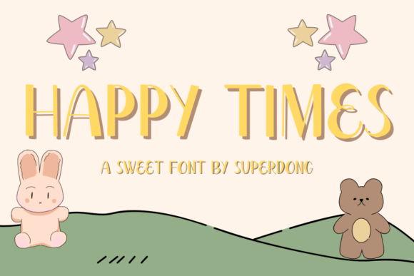 Happy Times: A Sweet Handwritten Display Font