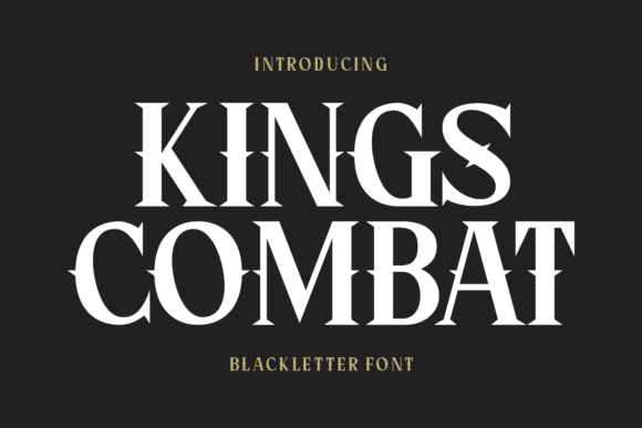 Kings Combat: A Modern Blackletter Font for Bold Designs