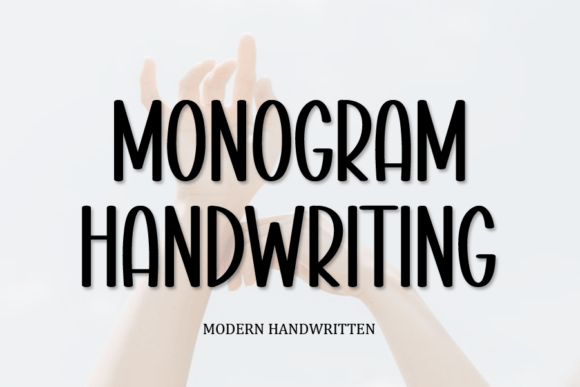 Monogram Handwriting: A Fun & Quirky Creative Font