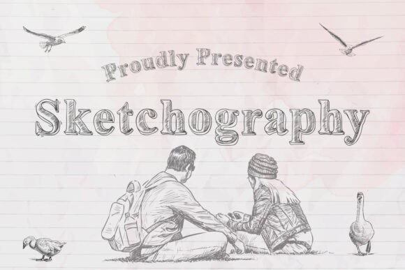 Sketchography: A Hand-Drawn Font with Vintage Charm