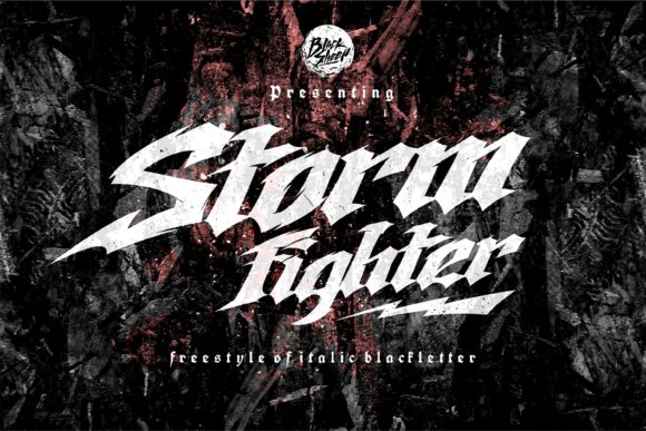 Storm Fighter: A Bold Gothic Typeface for Edgy Designs